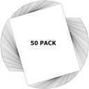 Yopay 50 Pack Uncut Picture Mat Backing Boards, 11 X 14in Both Sides White Backboard, Full Sheet Mat Board Center for Prints, Photos, Painting, Photography, Art & Craft, DIY