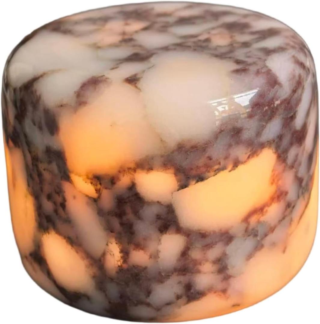 Marmor Marble Lamp Table Lamp Unique Stone lamp Type-C 3 Way Bedside Lamps Ambient Lighting for Bedroom Night Stands Small Night Light Decorative LED Warm Ambient Portable Lamps for Rechargeable