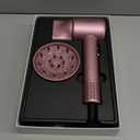 Hair Dryer, High-Speed Ionic Low Noise Blow Dryer with Brushless Motor for Fast Drying, Thermo-Control Quiet Compact Hair Blow Dryer with Magnetic Diffuser for Curly Hair for Home Travel Salon (Pink)