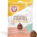 Arm & Hammer for Pets Mighties by TREADZ Dental Treats for Dogs with Baking Soda and Calcium, Help Fight Bad Breath, Plaque & Tartar without Brushing, Mint, Gorilla Shaped, 6 Pcs (Packaging may vary) (6.5 Ounce (Pack of 1))