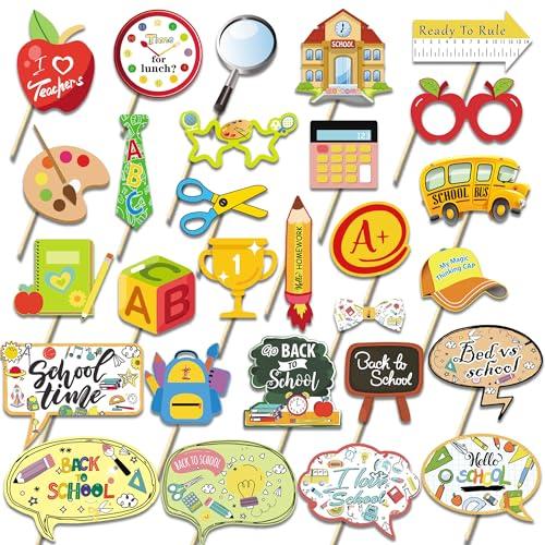 Back to School Photo Booth Props 29PCS – First Day of School Decorations for Kids, Teachers & Classrooms – Reusable School Theme Party Supplies for Students, Kindergarten, Preschool, and Grade School, Set of 2 Back to School Photo Booth Props 29PCS – First Day of School Decorations for Kids, Teachers & Classrooms – Reusable School Theme Party Supplies for Students, Kindergarten, Preschool, and Grade School, Set of 2