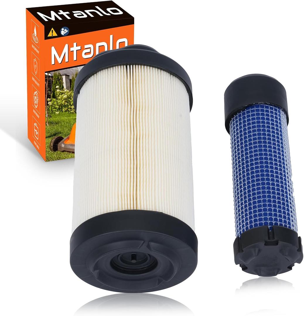 For Caltric Air Filter LVU34503 & LVU34504 Compatible with For John Deere 1023E, 1025R, 1026R, 2025R, 2026R, 2400, 2550, 2700, 2750 - Essential Replacement for Optimal Performance