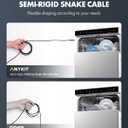 Anykit Endoscope Camera with Light, 1920P HD Borescope with 8 Adjustable LED Lights, Semi-Rigid Snake Camera with Light, IP67 Waterproof Inspection Cam for iPhone & Android, 9.8 ft Single Lens