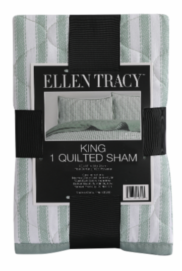 King 1 Quilted Sham 20x36 100% Polyester