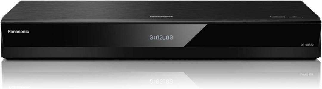Panasonic Streaming Blu Ray DVD Player, 4K Blu Ray Player with Dolby Vision and HDR10+ Ultra HD Premium Video Playback, Hi-Res Audio, Voice Assist - DP-UB820-K (Black)