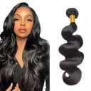 Body Wave Bundles Human Hair 22 Inch Unprocessed Brazilian Virgin Hair for Women Remy Body Wave Hair Extensions Natural Black Double Weft 50g