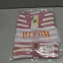 BTFBM Casual Women Spring Dresses 2025 Sleeveless Striped Midi Button Down Dress Ribbed Knit Cardigan Cover Up Dress (Pink, M)