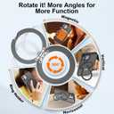 ZHK 360 Rotatable Ring for iPhone 12/12 Pro Case Magnetic, [Military Grade Drop Proof] [Translucent Frosted Back Panel] Slim Non-Slip Matte Phone Case for iPhone 12/12 Pro 6.1'', Space Black