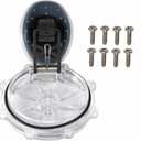 Replacement 263042Z 2-Way Pool Check Valve Cover with Flapper Assembly for 263042 Compatible 2" Check Valve Kit (Not for FullFLOXF 263060/263077) Durable Transparent Pool Valve Cover