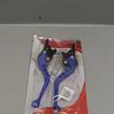 Keenso 1 Pair Motorcycle Clutch Brake Handle Levers, Universal Brake Lever Handle Double Disc for GY6 Xmax 400(Blue)