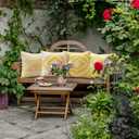 2 x OTOSTAR Outdoor Waterproof Throw Pillow Covers 16x16 Inch Set of 4 Boho Farmhouse Outdoor Cushion Covers for Patio Funiture GardenGeometry80-Yellow