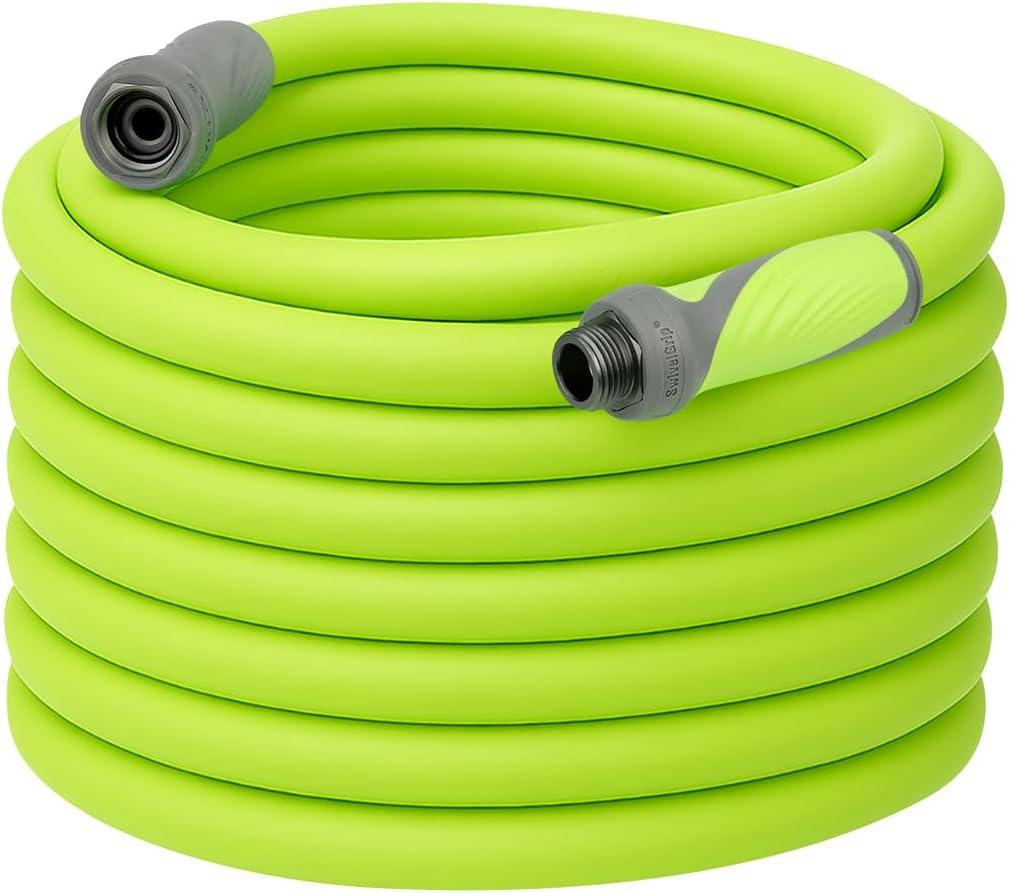 Flexzilla Garden Hose with SwivelGrip, 5/8 in. x 100 ft., Lightweight All-Weather Water Hose, Durable and Flexible, Leak-Free Connections (Chartreuse)