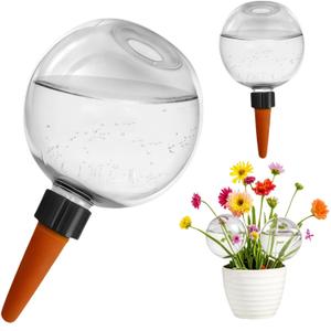 2 Pack Self-Watering Globes for Indoor & Outdoor Plants 17oz Automatic Water Bulbs for Indoor Plants Slow Release Control Water Dripper for Plants Plant Watering Devices While Away