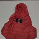 Fleece Lining Dog Hoodie with Harness Built in,Extra Warm Small Dog Jacket in Winter Puppy Coats with Drawstring Hooded,Red S (Small (Pack of 1))