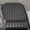 LEVEL8 Grace Hard Shell Carry on Luggage with Front Compartment, 20 Inch Expandable Suitcases with Wheels, Lightweight Carry-on Suitcase for Airplane, Tsa Lock, Black