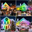 Permanent Outdoor Lights,190FT RGB Eave Light,IP67 Waterproof Lighting for House,Smart LED with App/Remote Control for Outdoor Decor,Garden Decor,Party,Holiday (200FT)