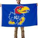 Kansas Jayhawks College Sports Printed Flag - NCAA Licensed - Nylon - School Banner (Blue) (3' x 5')
