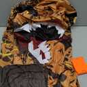 Halloween Inflatable Dinosaur Costume Adult Fancy Dinosaur Suit Blow up Trex Costume Full Body Dino Costume For Halloween Cosplay Party(brown) One Size