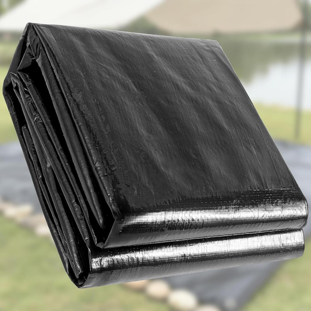 Heavy Duty Tarp 7x9FT,5 Mil-Multipurpose Waterproof Poly Tarpaulin with Reinforced Edges & Rustproof Grommets for Roof Cover,Pool,Greenhouse,Camping & Outdoor Protection