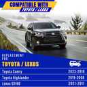 26" 20" Front Windshield Wiper blades Replacement for Toyota Camry 2018-2023,Highlander 2008-2019,Lexus GX460 2011-2021,Premium All-Season Replacement Automotive Windshield Wipers