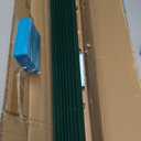 Metal Fence Post 4 Feet Green, Pack of 8, T Post for Wire Fence, No Dig Steel U Posts Fencing for Lawn Garden Wire Mesh Fences Poles Sign Outdoor Light Duty