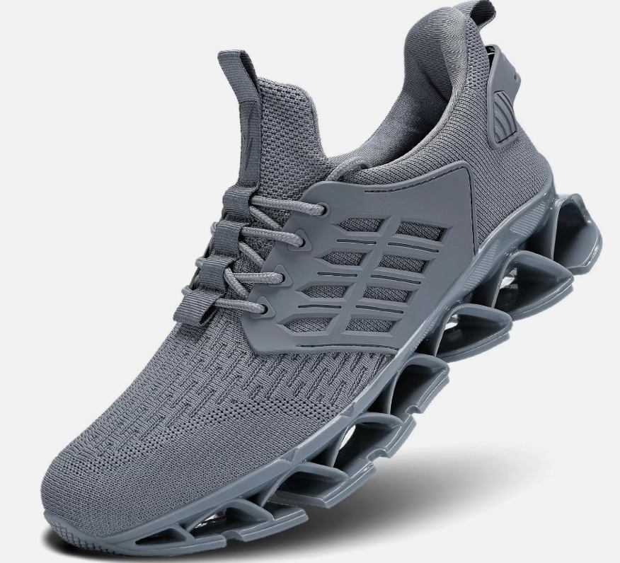 Grey Men's Athletic Wear Shoes, Size 43