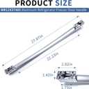 WR12X37485 Aluminum Refrigerator Freezer Door Handle Fit for GE Bottom Freezer Drawer Type Household Refrigerator 4975820 AP7018698 EAP16554855 PS16554855 AGE264445 PD00074459