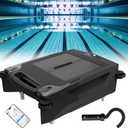 Automatic Solar Pool Cleaning Robot with Obstacle Avoidance, Pool Surface Skimmer Robot, 2 Speed, 2 Charging Modes, Skimmer for Swimming Pool Surface for All Swimming Pool