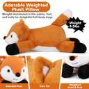 Fox Weighted Stuffed Animals - 22 Inch 4.5 Pounds Weighted Plushies Fox - Big Plush Stuffed Animals Pillow - Cute Plush Toys Gifts for Kids & Adults
