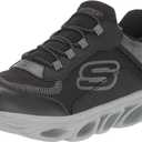 Skechers Kid's Flex Glide Sneaker (13 Little Kid, Black/Charcoal)