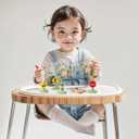 Baby High Chair Toys Suction Cup Toys for Babies 6-12 Months Montessori Sorting Toys (Olive)