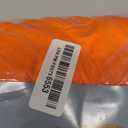 IVAPUPU 2 Pack 4FT Table Cloth for Rectangular Fitted Events Stretch Orange Table Covers Washable Cover Spandex Tablecloth Protector for Party, Wedding, Cocktail, Banquet, Festival