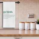 Go Birds Football Kitchen Dish Towels, Gifts for Football Lovers Players Boys Men Women, Sport Lover Gifts Hand Tea Towels for Bathroom Kitchen, 16x24 Inch