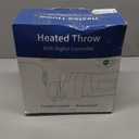 Heated Throw Blanket - Fast Heating 3D Jacquard Electric Heated Blanket, Cozy Heating Blanket with 6 Heating Settings & 4 Hours Auto-Off, Machine Washable, 50"x60", London Grey