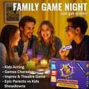 QUOKKA Charades & Guessing Game for Family - 120 Hilarious Scenarios & Quirk Cards | Perfect for Family Game Night, Parties, Gifts & Reunions | Extended Pack