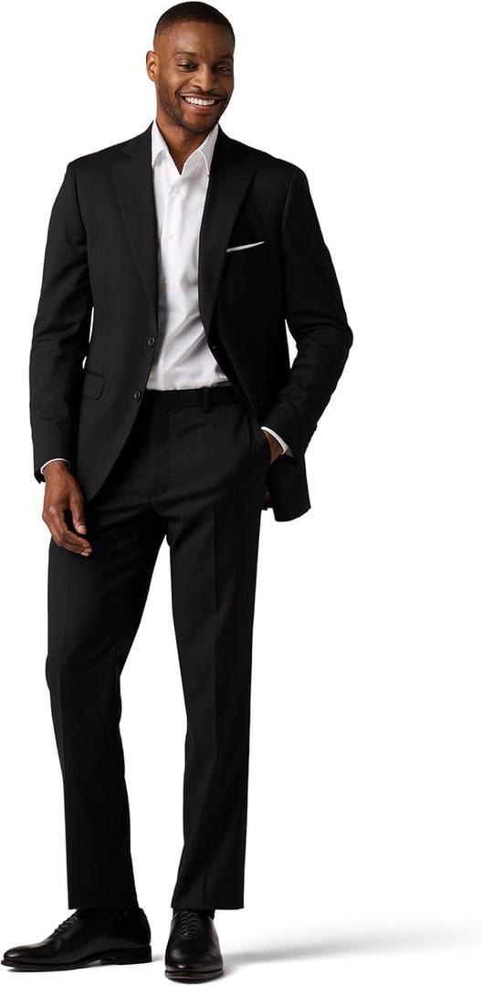 Alton Lane Mercantile Suit Tailored Fit - Premium Quality Suits for Men, Stylish and Elegant Formal Suit for Men, Black, 44R
