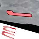 Door Handle Cover for Tesla Model Y/3, Door Handle Decoration Cover Trim fit for Tesla Model 3/Y Exterior Accessories (Red)
