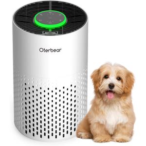 Air Purifiers for Home Bedroom Up to 1250 Ft² - H14 HEPA Air Purifier with Aroma & Sleep Mode - 24dB Small Room Air Purifier for Allergies, Smoke, Dust, Pollen, Pet Dander,4000B,White