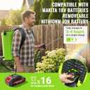 5.3 Gallon Battery Powered Backpack Sprayer,QGeeM 100 PSI 20L Electric Graden Sprayer Work,Weed Yard Sprayers with 21V Strong Battery,8 Nozzles,Telescopic Wand,2.6Ah Battery and Chargers Included