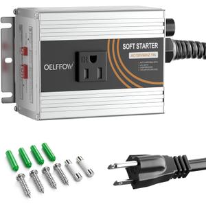 120V Soft Starter for Power Tools, 15A Universal Soft Start Controller for Miter Saw, Table Saw, Grinder, Router & Planer, Reduces Inrush Current