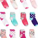 Simple Joys by Carter's Baby Boys' 12-Pack Socks (Animal Print/Avocados/Cat/Dots), 2-3T