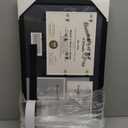 Graduation Shadow Box Frame for 8.5x11 Diploma & 4x6 Photo with Graduation Cap & Tassel Holder Class of 2024 2025 Wood Display Case Black over White Mat