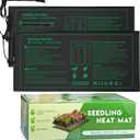 NAMOTEK Seedling Heat Mat, 10" x 20.75" Waterproof Plant Heating Mat, Warm Hydroponic Heating Pad for Indoor Home Gardening Seed Starter,Germination, Greenhouse