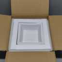 Square Melamine Dinnerware Sets of 12 Pcs, Square Plates and Bowls Sets, Unbreakable Dish Set for 4,Lightweight, Dishwasher Safe and BPA Free, Suit for RV, Camping, White