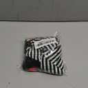 Dog Pajamas Cotton Striped Pup Jumpsuit, Breathable 4 Legs Basic Pjs Shirts for Puppy and Cat, Super Soft Stretchable Dog Jammies for Boys and Girls (XX-Small, Black Red+Black)