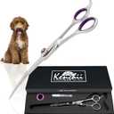 Scorpion Dog Grooming Scissors, 7 Inch Curved Shears, Dog Scissors for Grooming, Professional Pet Grooming Scissors, Heavy Duty, Durable and Sharp