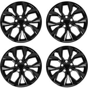 WEISIGAO 17 Inch Glossy Black Hubcaps Compatible with 2023-2024 Honda CR-V, Wheel Covers for Matching Factory Wheels, Set of 4