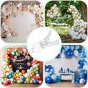 LemonRoad 10 Pack Large Balloon Arch Clips Plastic Transparent Backdrop Spring Clamps 3.5 Inch Heavy Duty Clip for Balloon Arch Kit Birthday Decoration Crafts Woodworking Photography Studios (Clear)