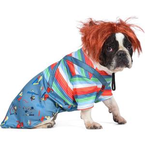 Universal Chucky Halloween Dog Costume - Scary Horror Movie Costumes for Dogs - Officially Licensed, Size XXL (Blue)