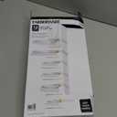 CAROTE 12PCS Kitchen Knife Set, Healthy Gold Titanium Coating Knife Set, Dishwasher Safe with 6 Blade Guards, Rustproof Stainless Steel Cutlery Set, White and Gold